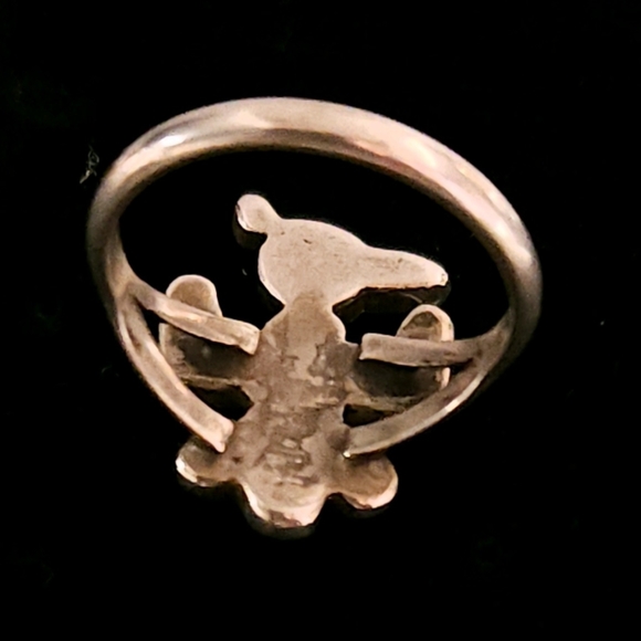 Crushed Turquoise Thunderbird Ring - Picture 4 of 11